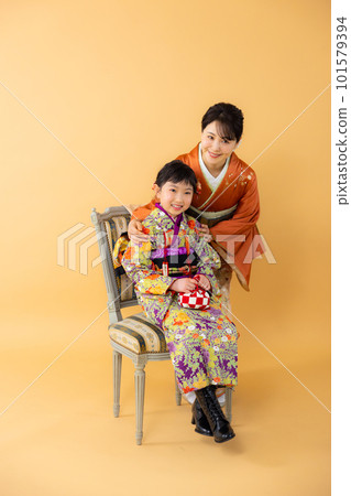 Kimono photo studio parent and child 101579394