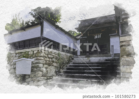 廣島縣廿日市水彩風格的宮島林家宅邸 廣島縣廿日市水彩風格的宮島林家宅邸 101580273