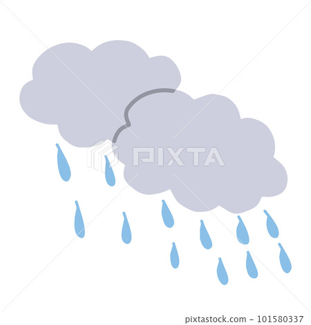 下雨的簡單插畫 101580337