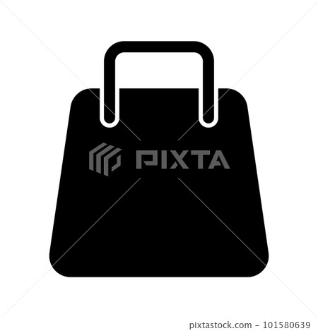 bag silhouette icon. fashion accessories. load. vector. bag silhouette icon. fashion accessories. load. vector. 101580639