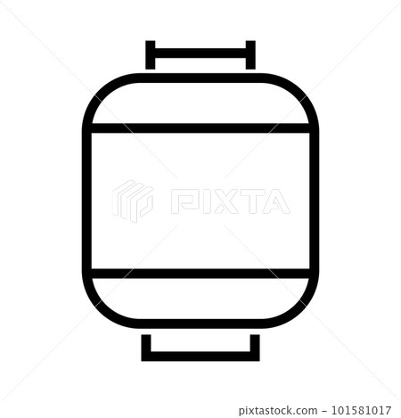 簡單的家用丙烷氣瓶圖標。向量。 簡單的家用丙烷氣瓶圖標。向量。 101581017