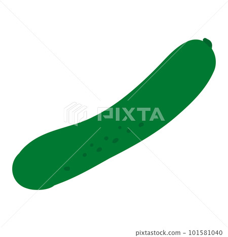 Simple cute cucumber illustration material 101581040