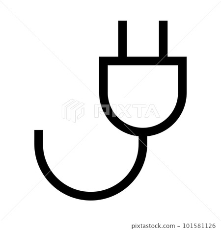 簡單的電源插座圖標。力量。向量。 簡單的電源插座圖標。力量。向量。 101581126
