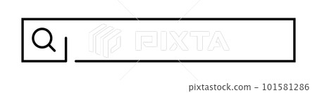 A stylish web search bar. Internet search engine. vector. 101581286