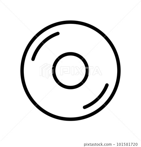 Shiny simple CD icon. vector. Shiny simple CD icon. vector. 101581720