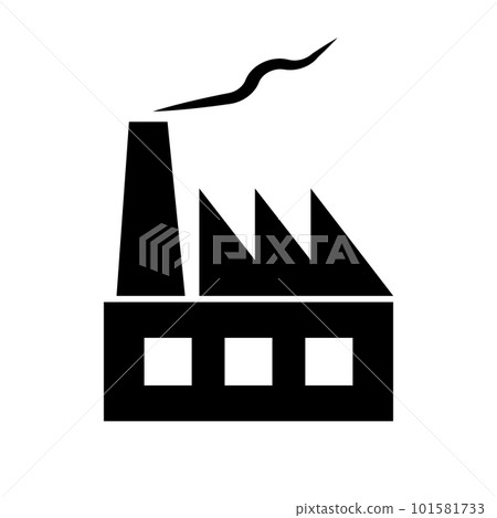 工廠和行業剪影圖標。製造廠。向量。 工廠和行業剪影圖標。製造廠。向量。 101581733
