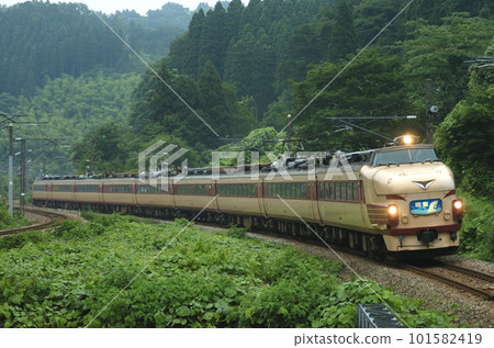 北陸本線伊斯魯木栗卡拉 JR 西日本 489 系列 H02 編隊（金澤）能登 101582419