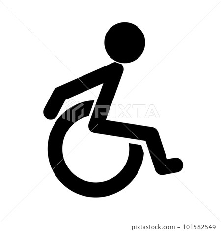 輪椅康復圖標。輪椅生活。向量。 輪椅康復圖標。輪椅生活。向量。 101582549
