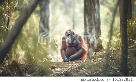 orangutan in the wild 101582931