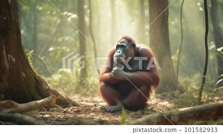 orangutan in the wild 101582933