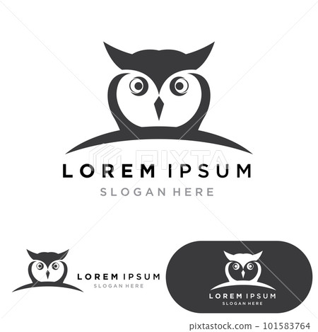 Owl bird logo and symbol vector eps10 Owl bird logo and symbol vector eps10 101583764