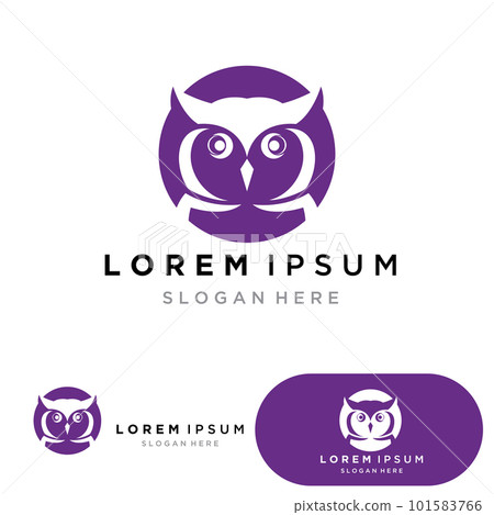 Owl bird logo and symbol vector eps10 Owl bird logo and symbol vector eps10 101583766