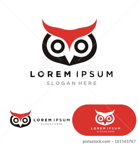 Owl bird logo and symbol vector eps10 Owl bird logo and symbol vector eps10 101583767
