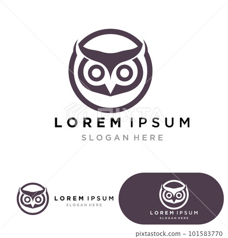 Owl bird logo and symbol vector eps10 Owl bird logo and symbol vector eps10 101583770