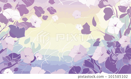 抽象的牽牛花日本圖案背景 抽象的牽牛花日本圖案背景 101585102
