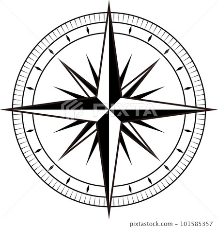 Illustration of compass 101585357