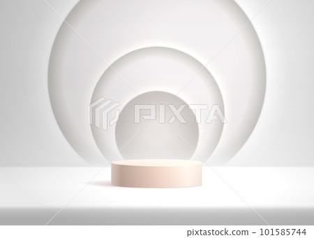Podium pedestal realistic 3D vector illustration 101585744