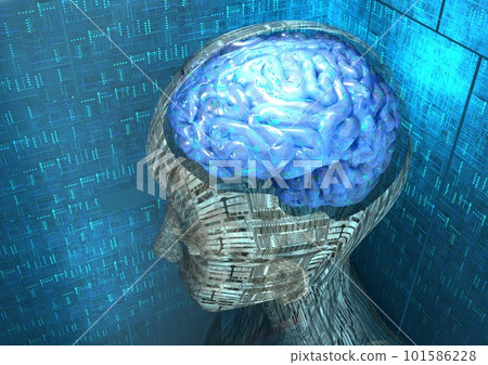 AI artificial intelligence robot android technology (3DCG image) 101586228