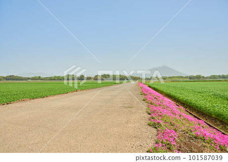 Yellow sand over Mount Tsukuba on April 12, 2023 101587039