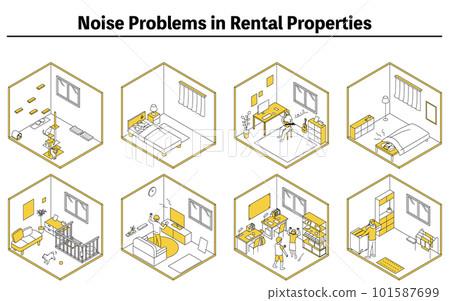 Noise problems in rental properties: Living sounds in condominiums and apartments 101587699