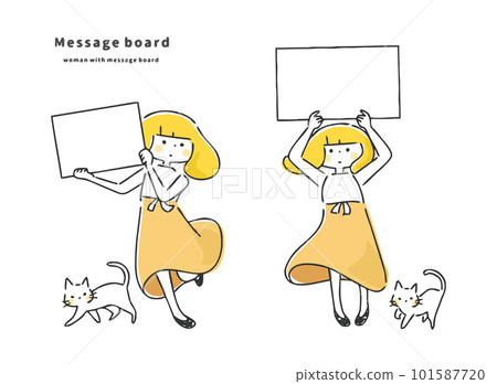 有留言簿的一名婦女 有留言簿的一名婦女 101587720