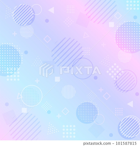 各種形狀的紫色藍色漸變和抽象背景方塊 101587815