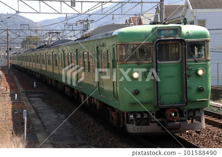 [JR-B] 湖西線 113 系 5700 系（京都地區色） 101588490