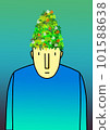 Man with a tree in his head. illustration for your design 101588638
