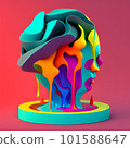 human brain in form of brain 101588647