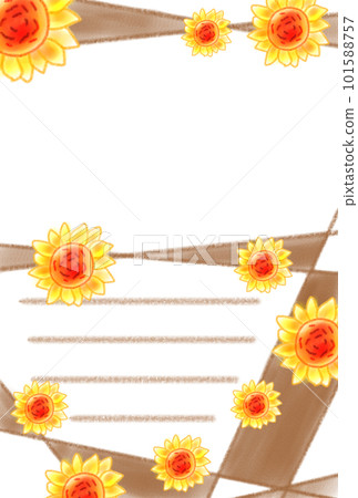 cute sunflower postcard cute sunflower postcard 101588757