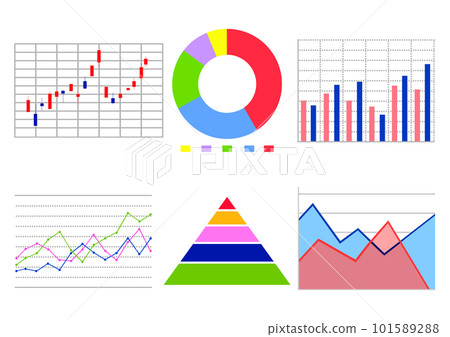 Illustration set of various graphs 101589288