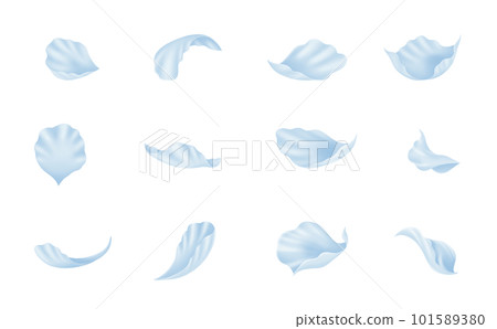 藍色花瓣素材集 101589380