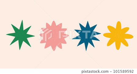 Stars and glitter design material set 101589592