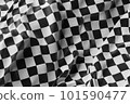 Folds of checkered fabric. Texture. Close-up. 3d illustration. High quality 3d illustration 101590477