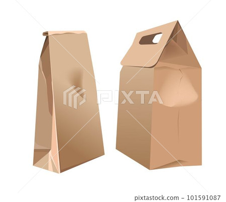 Package for products, carton paper bag with goods 101591087