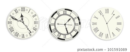 Antique or vintage clocks and watches faces design Antique or vintage clocks and watches faces design 101591089