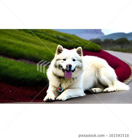 white dog big dog white dog big dog 101591518