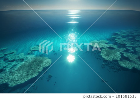 The sun seen from the sea 101591533