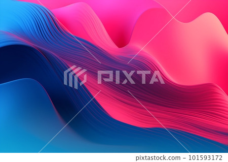 background abstract blank dynamic digital element bright vibrant blue liquid art concept. Generative AI. 101593172