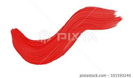 Red brush isolated on white background. Watercolor Red brush isolated on white background. Watercolor 101593240