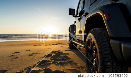 Cars and beautiful beaches Cars and beautiful beaches 101593402