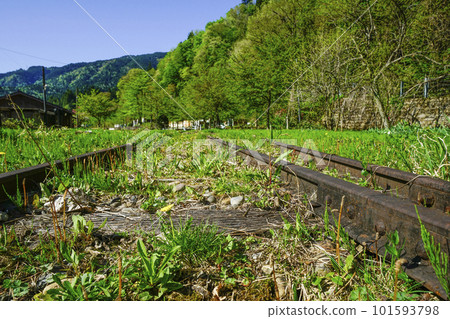 Nagaragawa Railway Etsuminan Line Hokuno Station Discontinued rail Nagaragawa Railway Etsuminan Line Hokuno Station Discontinued rail 101593798