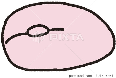 Illustration of a simple mouse placed sideways 101593861
