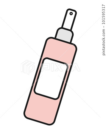 Spray antiseptic. Packing with dispenser. Spray for hair. Thermal water. Simple flat vector illustration. Isolated on a white background. 101595317