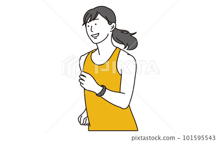 Jogging Asian women Jogging Asian women 101595543