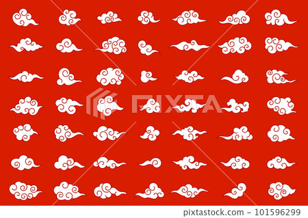 chinese style cloud set chinese style cloud set 101596299