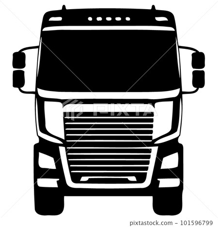 modern truck front view modern truck front view 101596799