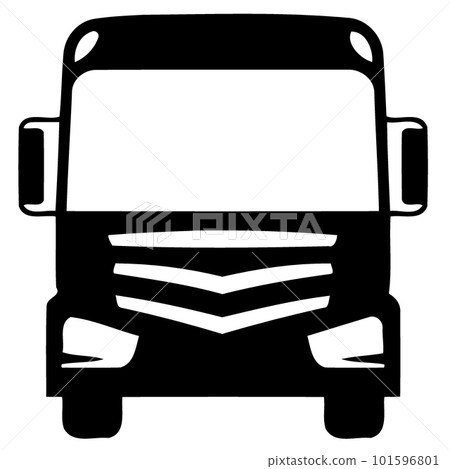 modern truck front view modern truck front view 101596801