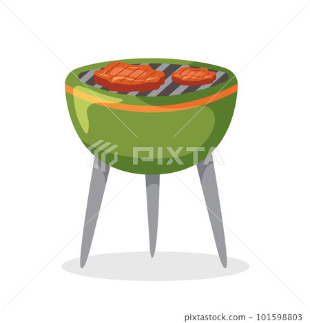 Barbecue grill picnic equipment vector illustration 101598803