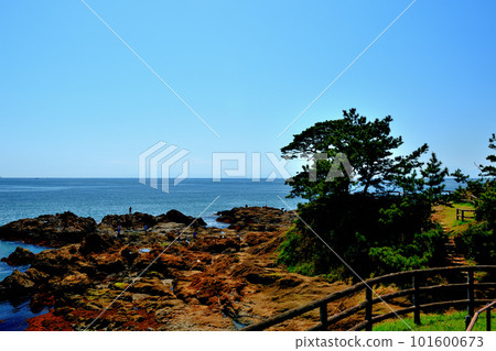 Scenery of Tateishi Park with rocky terrain Scenery of Tateishi Park with rocky terrain 101600673